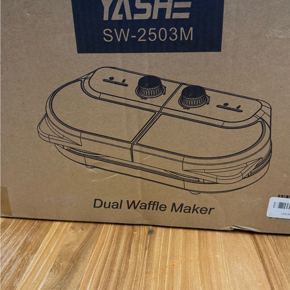 Ash SW-2503M Dual Waffle Maker - Black